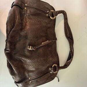 Elegant Python leather  Print Women's Bag